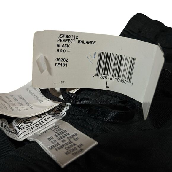 Jones Wear Black Sports Pants Linen Perfect Balance Straight Leg Woman's Lg NWT - Picture 3 of 4